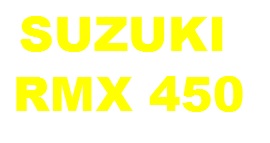 SUZUKI RMX 450